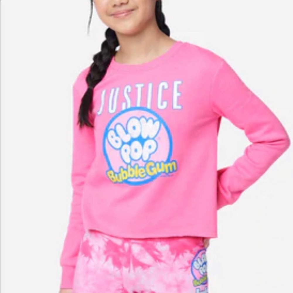 NWT Justice Blow Pop Crewneck Sweatshirt